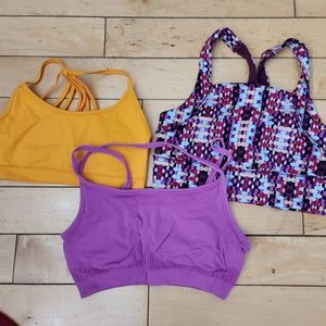 3 Sports Bras - size S